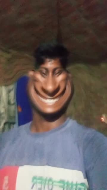 Preview for a Spotlight video that uses the Face Smile Funny Lens
