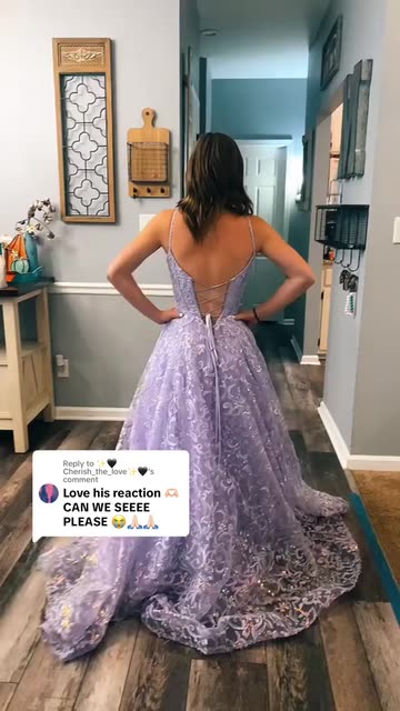 Kris Morgan's Stunning Purple Prom Dress Try-On & Reaction