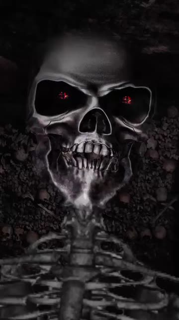 Preview for a Spotlight video that uses the Skeleton Halloween Lens