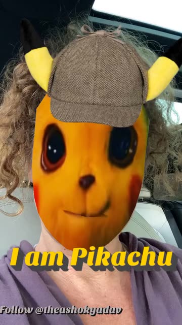 Preview for a Spotlight video that uses the Pikachu Pokemon Lens