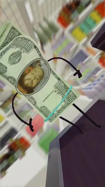 Preview for a Spotlight video that uses the Money Money Money Lens