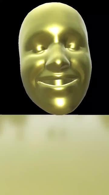 Preview for a Spotlight video that uses the Melting Gold Face Lens