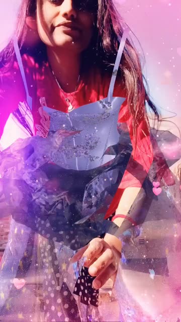 Preview for a Spotlight video that uses the Starry Night Dress Lens