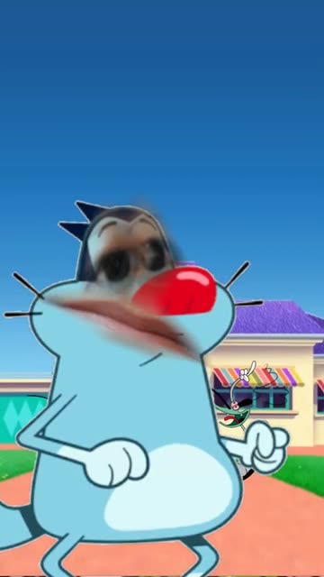Preview for a Spotlight video that uses the Oggy n Cockroaches Lens