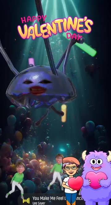 Preview for a Spotlight video that uses the Jellyfish Rave Lens