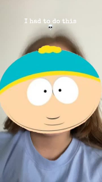 Preview for a Spotlight video that uses the Eric Cartman Lens