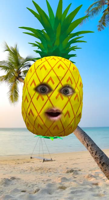 Preview for a Spotlight video that uses the Pineapple Yourself Lens