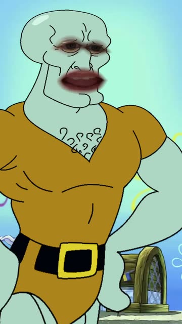Preview for a Spotlight video that uses the sexy squidward Lens