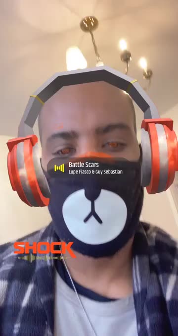 Preview for a Spotlight video that uses the Shock Headphones Lens