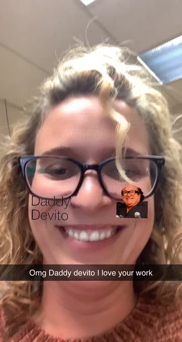 Preview for a Spotlight video that uses the daddy devito Lens