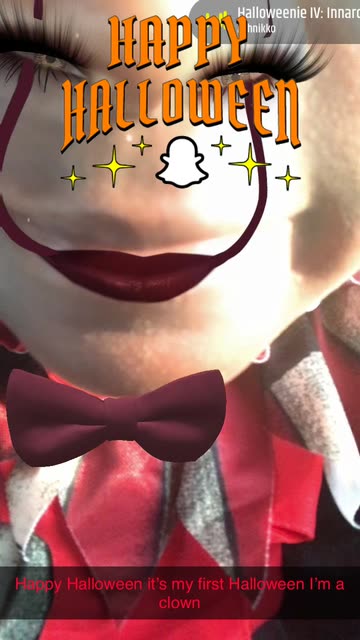 Preview for a Spotlight video that uses the clown Lens
