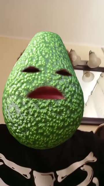 Preview for a Spotlight video that uses the talking avocado Lens