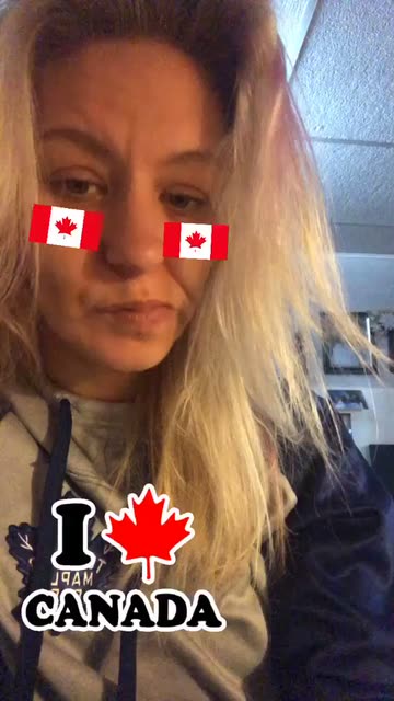 Preview for a Spotlight video that uses the canada flag Lens