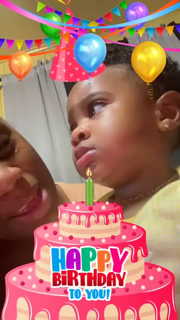 Preview for a Spotlight video that uses the Happy Birthday Lens