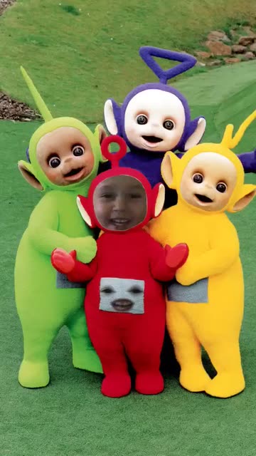 Preview for a Spotlight video that uses the Teletubbies Lens