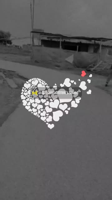 Preview for a Spotlight video that uses the BW Heart Overlay Lens