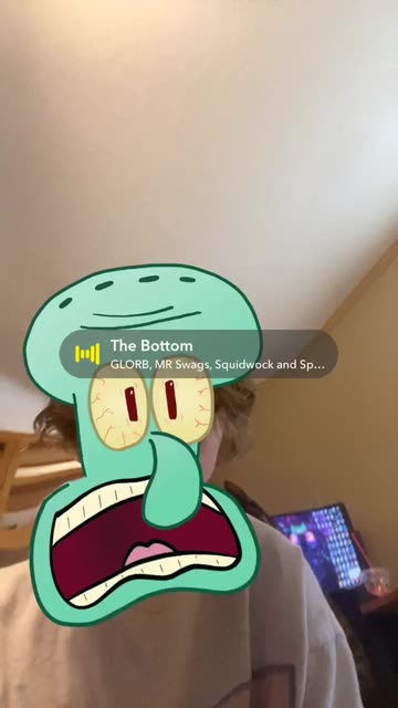 Preview for a Spotlight video that uses the Squidward Lens