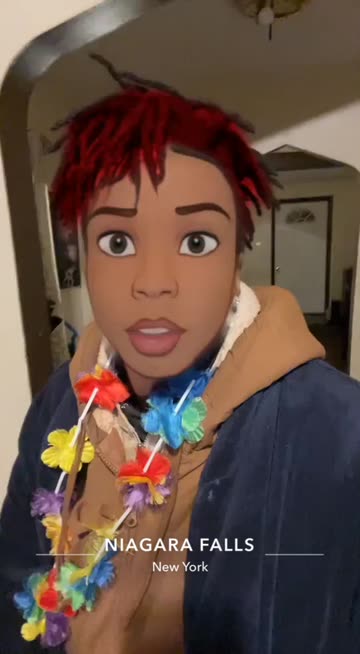 Preview for a Spotlight video that uses the Cartoon Mermaid Lens