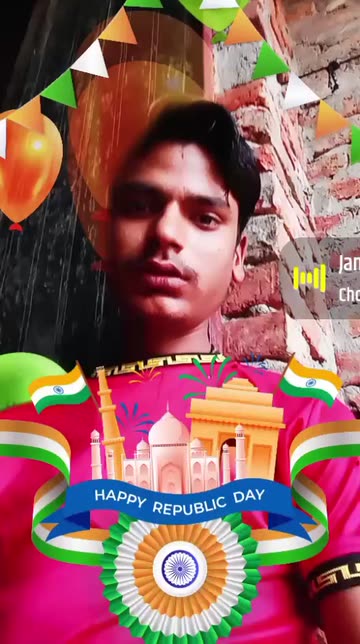Preview for a Spotlight video that uses the Happy Republic Day Lens
