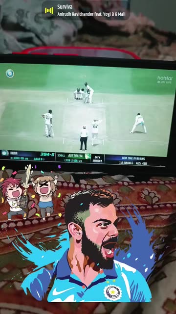 Preview for a Spotlight video that uses the Virat Kohli Criket Lens