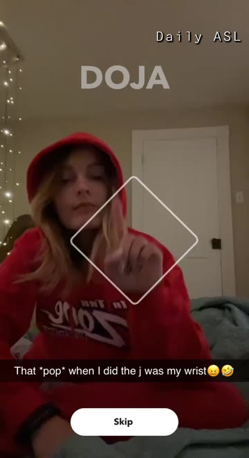 Preview for a Spotlight video that uses the ASL Alphabet Lens