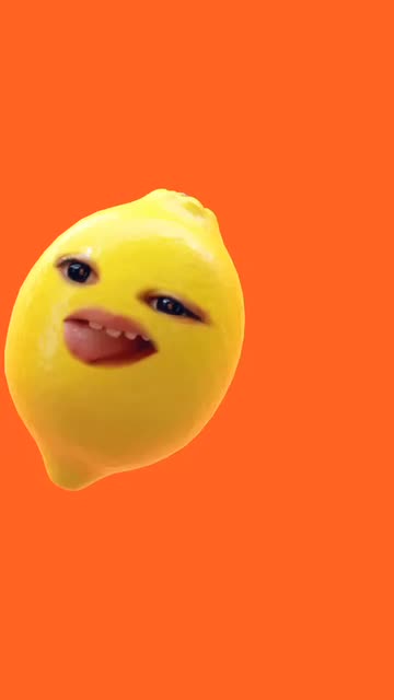 Preview for a Spotlight video that uses the Funny Lemon Lens