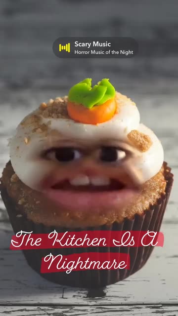 Preview for a Spotlight video that uses the CARROT CUPCAKE Lens