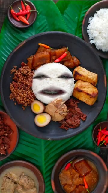 Preview for a Spotlight video that uses the Dinner Face Lens