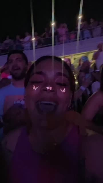 Preview for a Spotlight video that uses the Pink Butterflies Lens