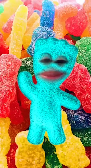Preview for a Spotlight video that uses the Sour Patch Kids Lens