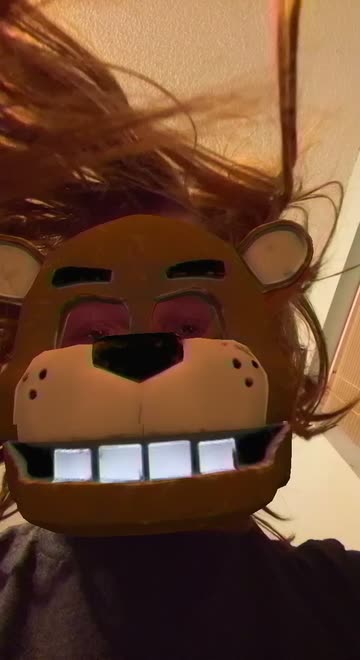 Preview for a Spotlight video that uses the Freddy Bear Mask Lens