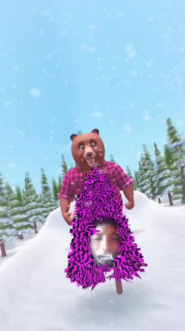 Preview for a Spotlight video that uses the Christmas Tree Run Lens