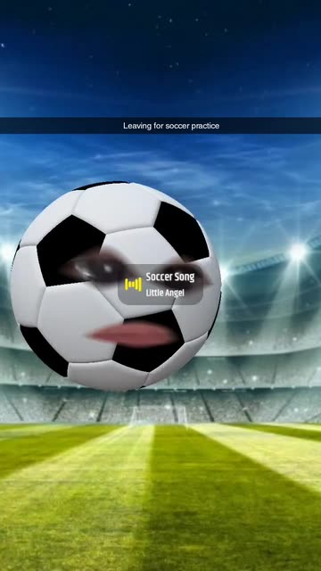 Preview for a Spotlight video that uses the Soccer Head Lens