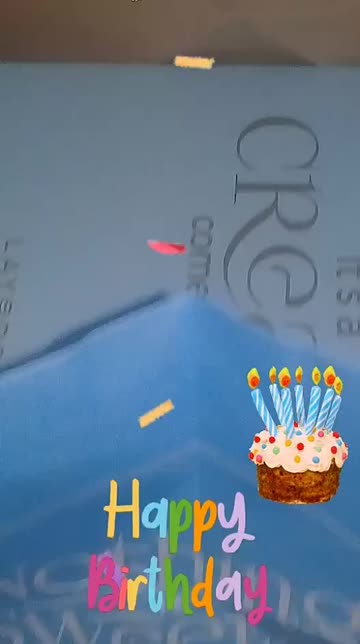 Preview for a Spotlight video that uses the Happy birthday Lens