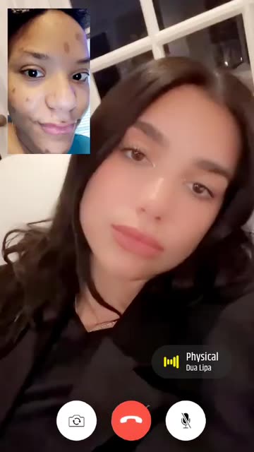 Preview for a Spotlight video that uses the facetime dua lipa Lens