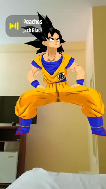 Preview for a Spotlight video that uses the Twerking Goku Lens