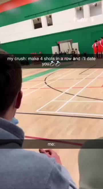 me: | my crush: make 4 shots in a row and i'll date you💍💍 | Spotlight on  Snapchat
