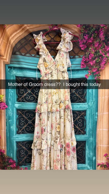knee length dresses for ladies Floral Printed Long Dress: Modern Indian Gown by Raas USA