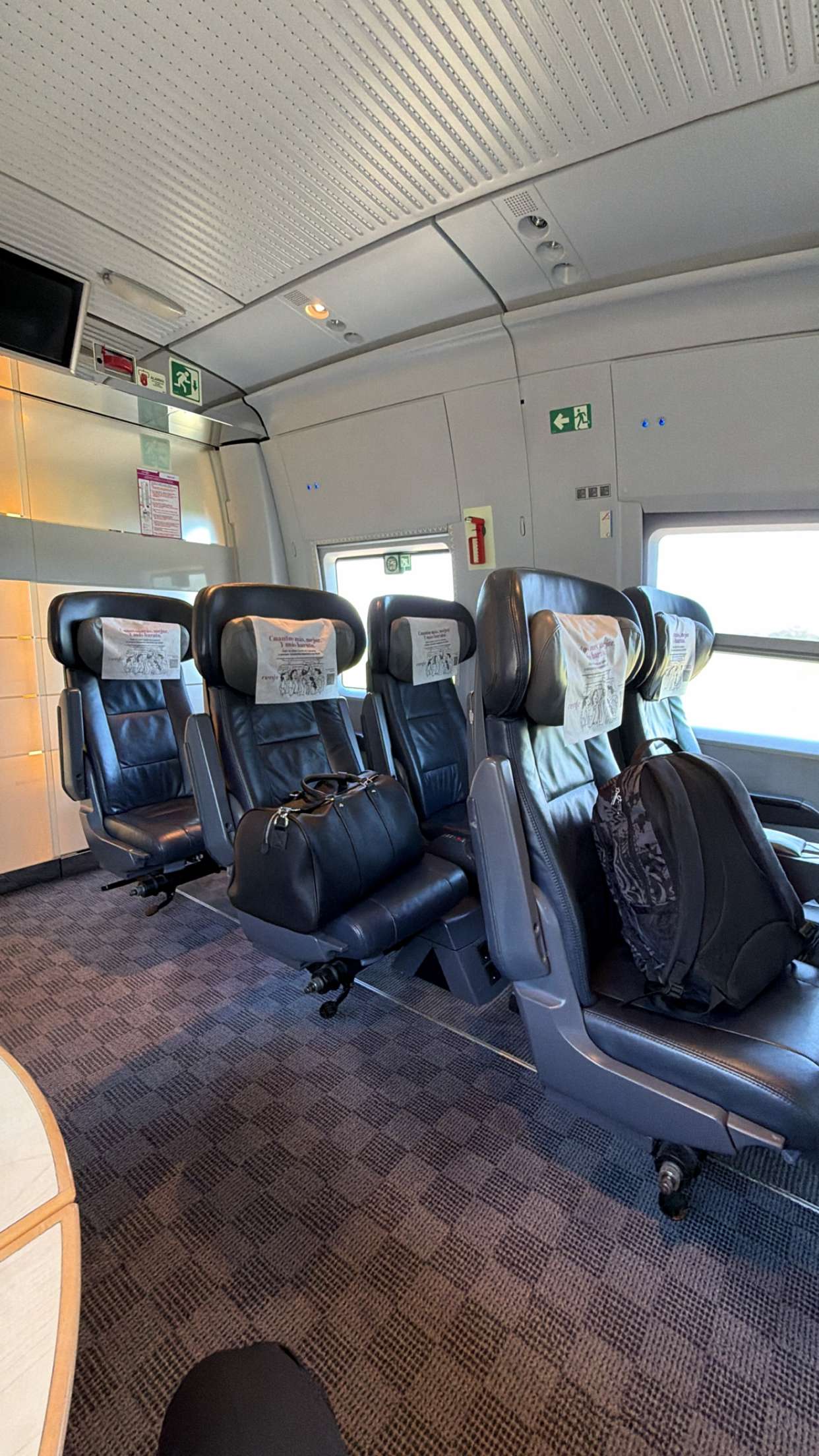 Inside the Train: A First-Person Look at Comfortable Seating
