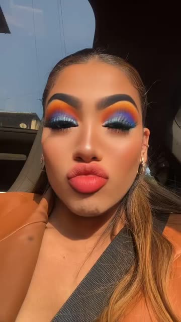 Preview for a Spotlight video that uses the Sunset Makeup Lens