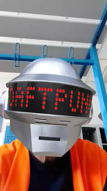 Preview for a Spotlight video that uses the Daft Punk Helmets Lens