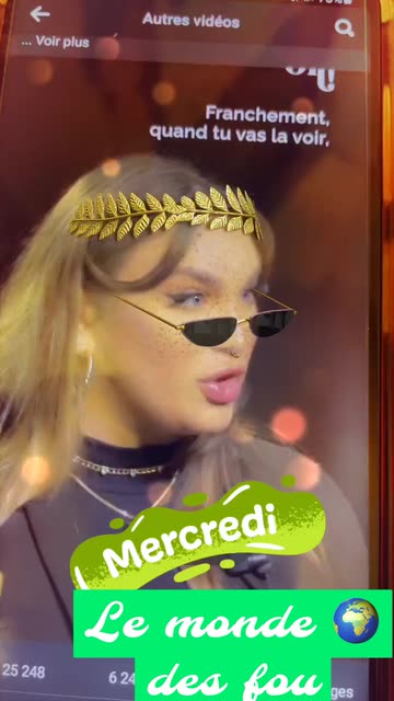 Preview for a Spotlight video that uses the Gold Laurel Headband Lens