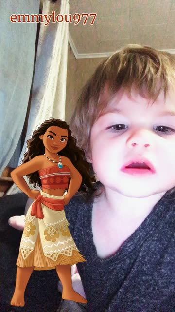 Preview for a Spotlight video that uses the Moana Princess Lens
