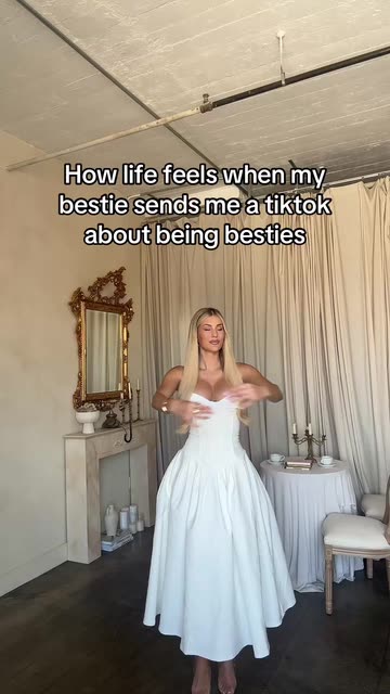 Evie Maree McClelland Shares Bestie Vibes in Elegant White