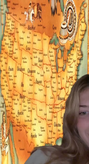 Preview for a Spotlight video that uses the Map Native America Lens