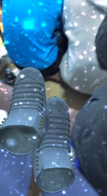 Preview for a Spotlight video that uses the Ice Skating Shoes Lens