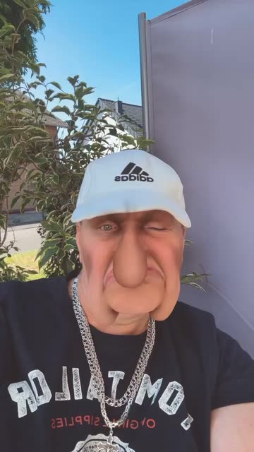 Preview for a Spotlight video that uses the Unhappy Face Lens