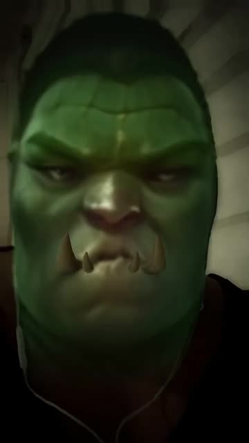 Preview for a Spotlight video that uses the Orc Character Lens