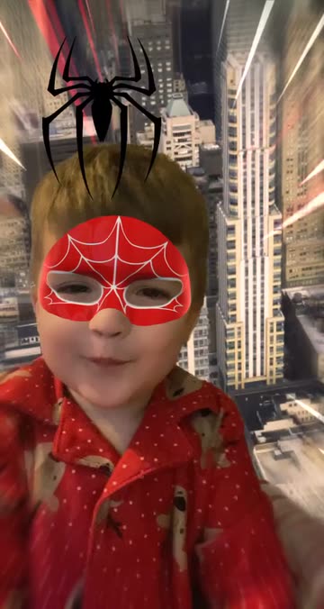 Preview for a Spotlight video that uses the PBN Spiderman Lens