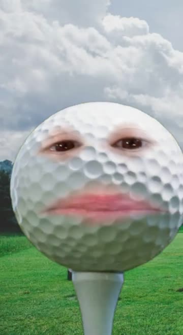 Preview for a Spotlight video that uses the Golf Ball Face Lens